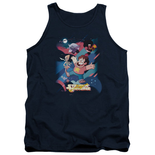 Steven Universe Group Shot Mens Tank Top Shirt Navy