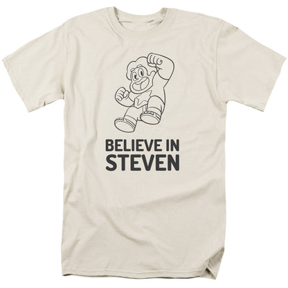 Steven Universe Believe In Steven Mens T Shirt Cream