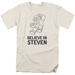 Steven Universe Believe In Steven Mens T Shirt Cream