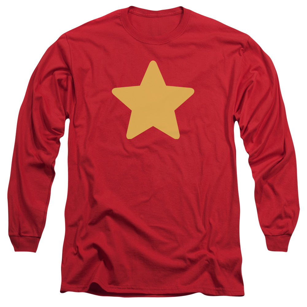 Steven Universe Star Mens Long Sleeve Shirt Red Officially Licensed