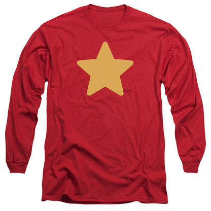 Steven Universe Star Mens Long Sleeve Shirt Red Officially Licensed