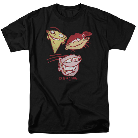 Ed Edd Eddy Three Heads Mens T Shirt Black