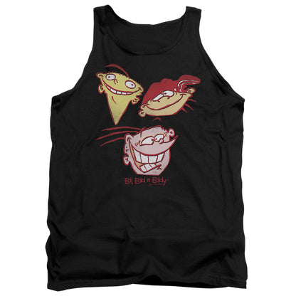 Ed Edd Eddy Three Heads Mens Tank Top Shirt Black Officially Licensed