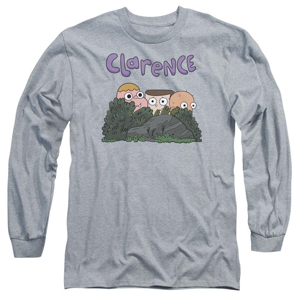 Clarence Gang Mens Long Sleeve Shirt Athletic Heather Officially Licensed Officially Licensed