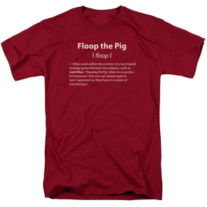 Adventure Time Floop The Pig Mens T Shirt Cardinal