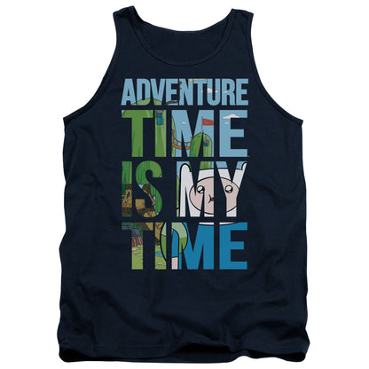 Adventure Time My Time Mens Tank Top Shirt Navy