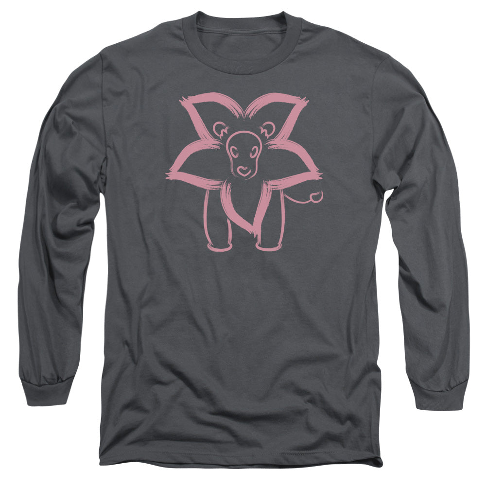 Steven Universe Lion Mens Long Sleeve Shirt Charcoal Officially Licensed