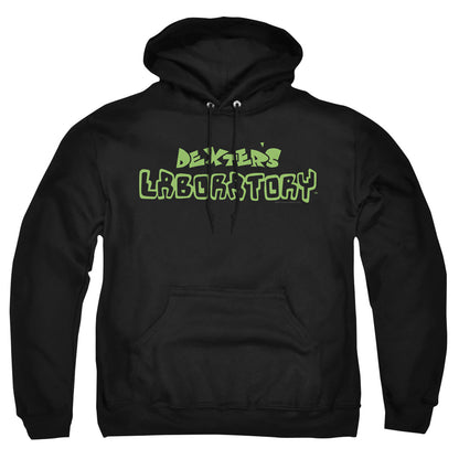 Dexters Laboratory Dexters Logo Mens Hoodie Black Officially Licensed
