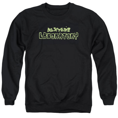 Dexters Laboratory Dexters Logo Mens Crewneck Sweatshirt Black