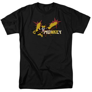 Dexters'S Laboratory Monkey Mens T Shirt Black