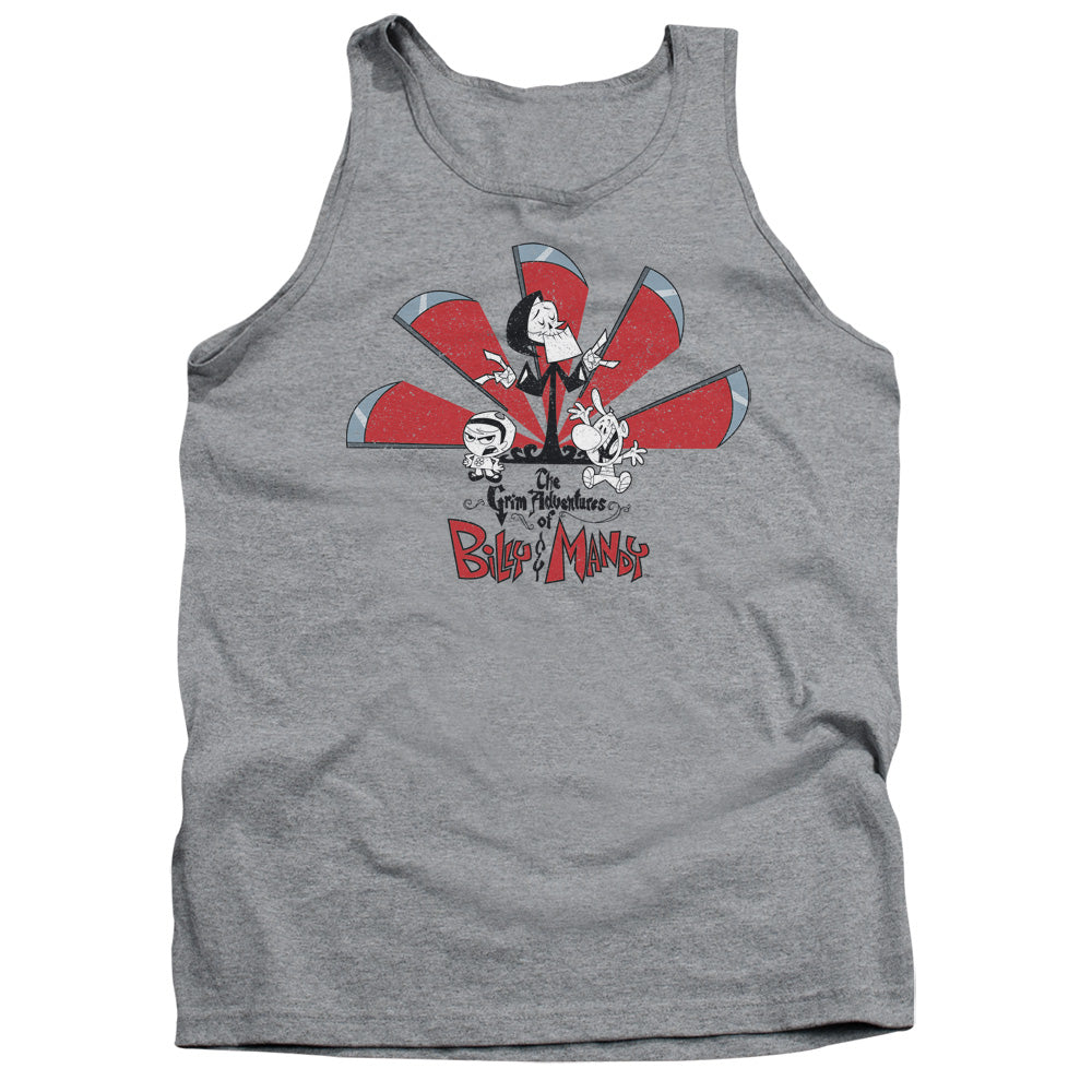 Grim Adventures Of Billy And Mandy Grim Adventures Mens Tank Top Shirt Athletic Heather