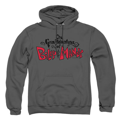 Grim Adventures Of Billy And Mandy Grim  Logo Mens Hoodie Charcoal