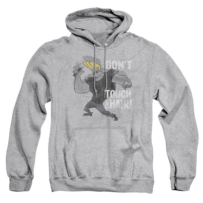 Johnny Bravo Hair Mens Hoodie Athletic Heather Officially Licensed
