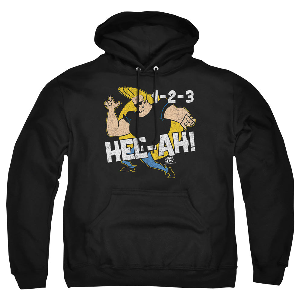 Johnny Bravo 123 Mens Hoodie Black Officially Licensed