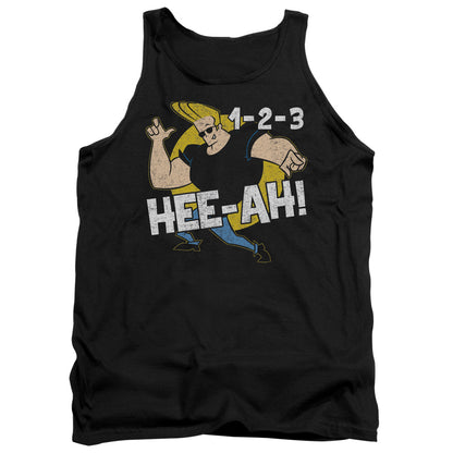 Johnny Bravo 123 Mens Tank Top Shirt Black