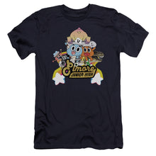 Load image into Gallery viewer, Amazing World Of Gumball Elmore Junior High Hbo Premium Bella Canvas Slim Fit Mens T Shirt Navy