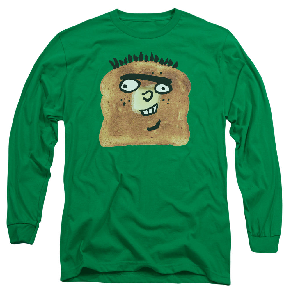 Ed Edd N Eddy Ed Toast Mens Long Sleeve Shirt Kelly Green Officially Licensed Officially Licensed