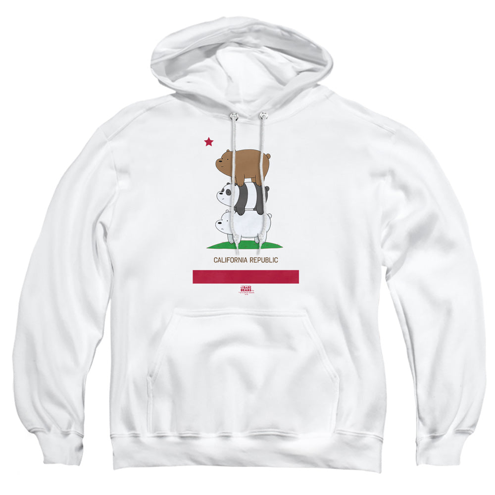 We Bare Bears Cali Stack Mens Hoodie White Officially Licensed