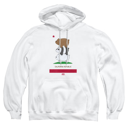 We Bare Bears Cali Stack Mens Hoodie White Officially Licensed
