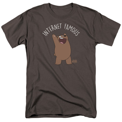 We Bare Bears Internet Famous Mens T Shirt Charcoal Officially Licensed