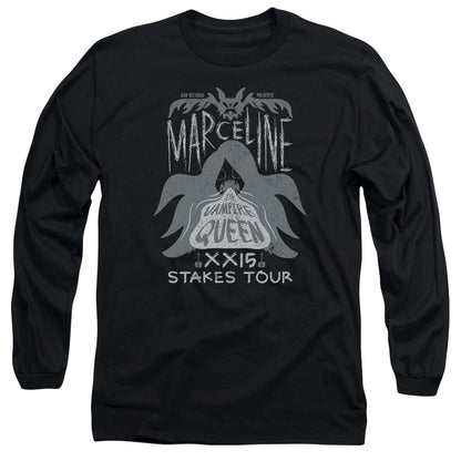 Adventure Time Marceline Concert Mens Long Sleeve Shirt Black Officially Licensed