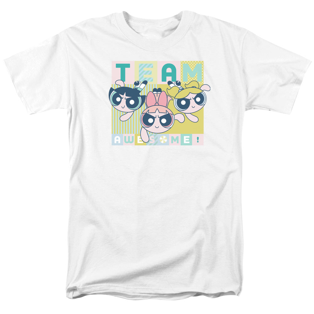 Powerpuff Girls Awesome Block Mens T Shirt White