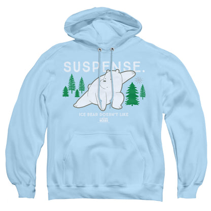 We Bare Bears Suspense Mens Hoodie Light Blue Officially Licensed