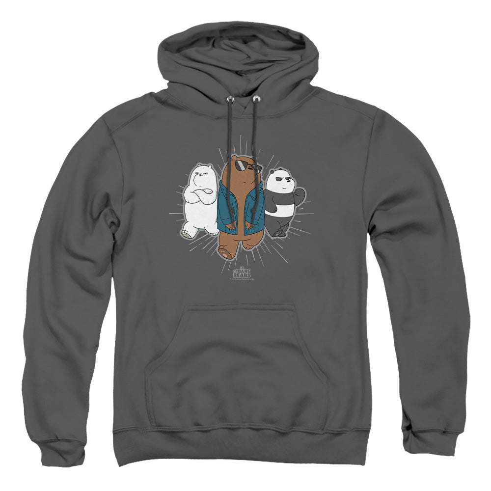 We Bare Bears Jacket Mens Hoodie Charcoal Officially Licensed