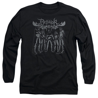 Metalocalypse Dethklok Band Mens Long Sleeve Shirt Black Officially Licensed