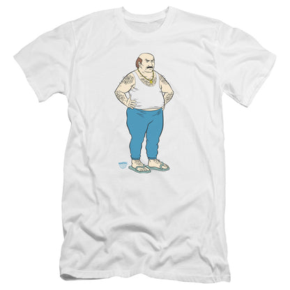 Aqua Teen Hunger Force Carl Hbo Premium Bella Canvas Slim Fit Mens T Shirt White