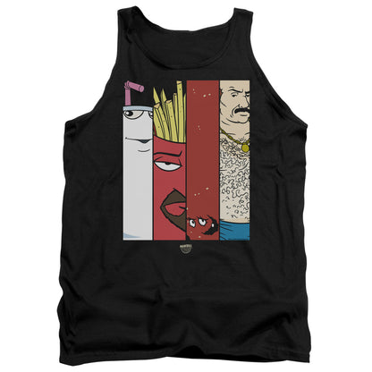 Aqua Teen Hunger Force Group Tiles Mens Tank Top Shirt Black