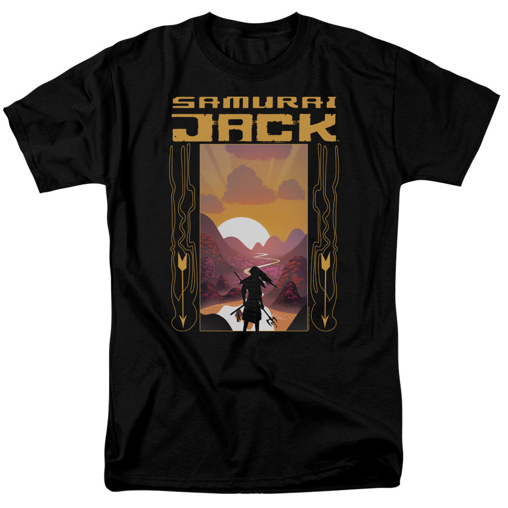 Samurai Jack Sunrise Mens T Shirt Black Officially Licensed