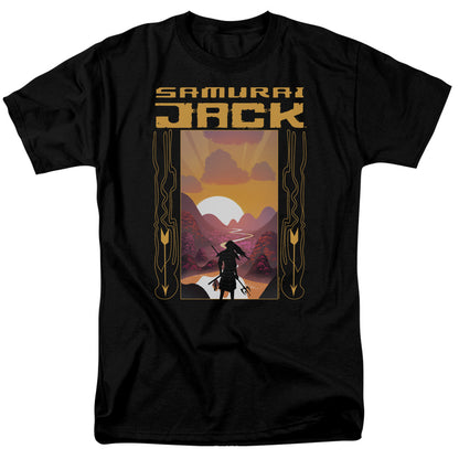 Samurai Jack Sunrise Mens T Shirt Black Officially Licensed