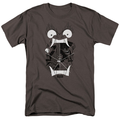 Samurai Jack Divisive Mens T Shirt Charcoal Officially Licensed