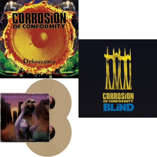 Corrosion Of Conformity - Deliverance (2LP) & No Cross No Crown (Beer LP Vinyl) & Blind
