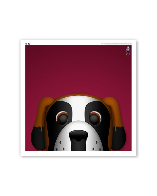 Minimalist Bernie the St. Bernard
