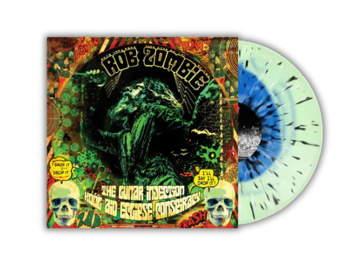 Rob Zombie - Lunar Injection Kool Aid Eclipse Conspiracy (Limited Edition Blue in Bottle Green w/ Black & Bone Splatter) Vinyl Record