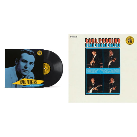 Carl Perkins - Carl Perkins: The King Of Rockabilly (Sun Records 70Th Anniversary) & Blue Suede Shoes - LP Vinyl Bundle
