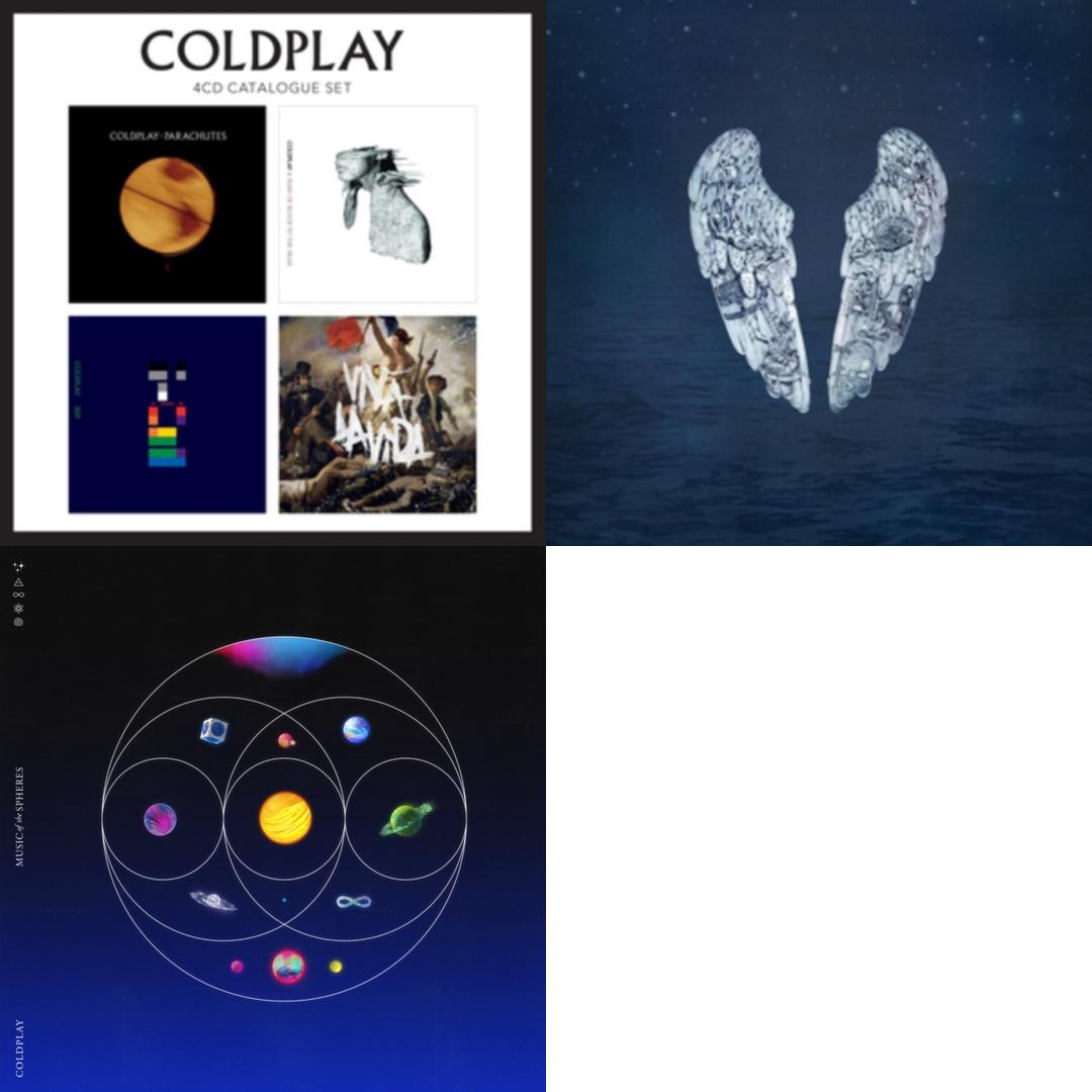 Coldplay - 4 CD Catalogue Set & Ghost Stories & Music Of The Spheres - Bundle