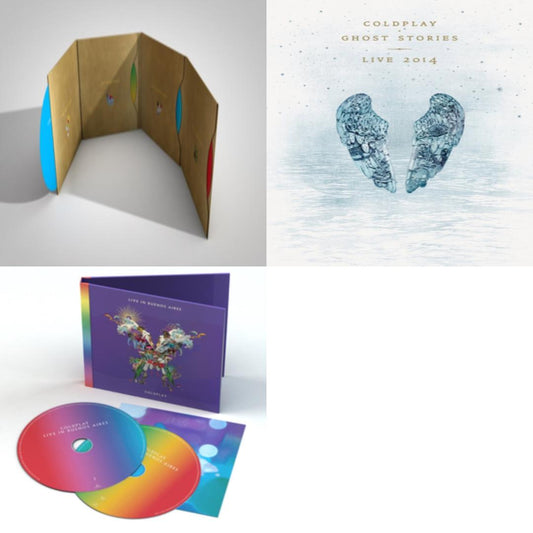 Coldplay - Live In Buenos Aires (2CD/2DVD) & Ghost Stories - Live 2014 (CD/DVD) & Live In Buenos Aires (2CD Softpack) - Bundle Music CD