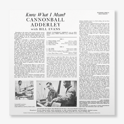 Know What I Mean? (Original Jazz Classics Series) (180g LP) Vinyl Record