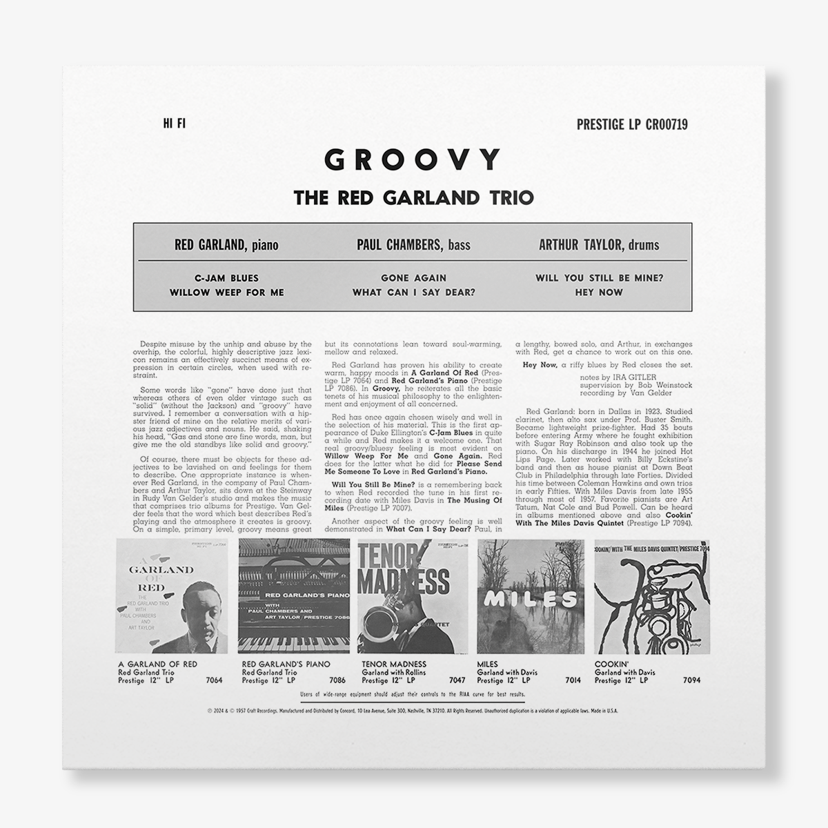 Groovy (Original Jazz Classics Series) (180g LP) Vinyl Record