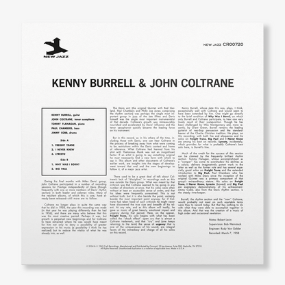 Kenny Burrell & John Coltrane (Original Jazz Classics Series) (180g LP) Vinyl Record