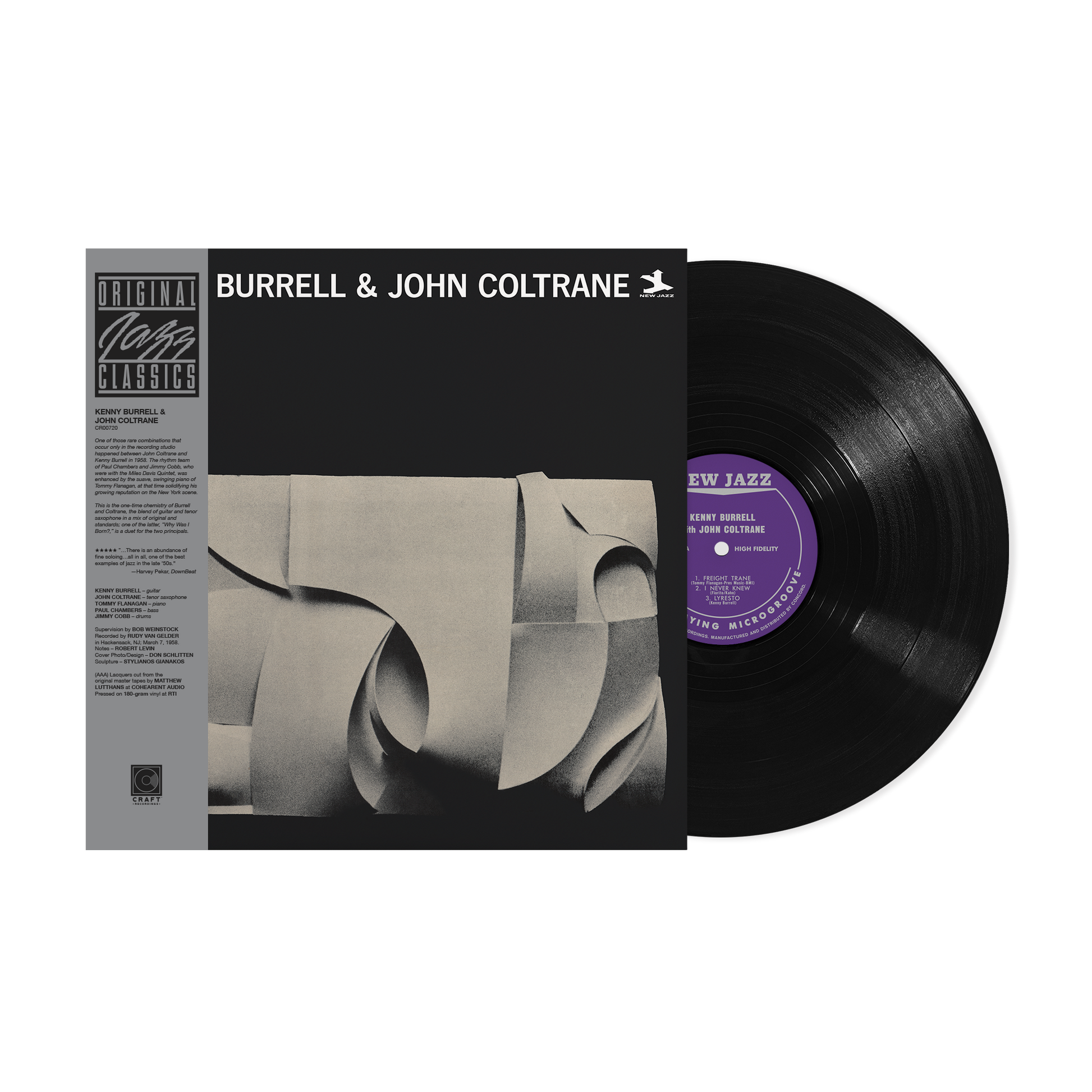 Kenny Burrell & John Coltrane (Original Jazz Classics Series) (180g LP) Vinyl Record