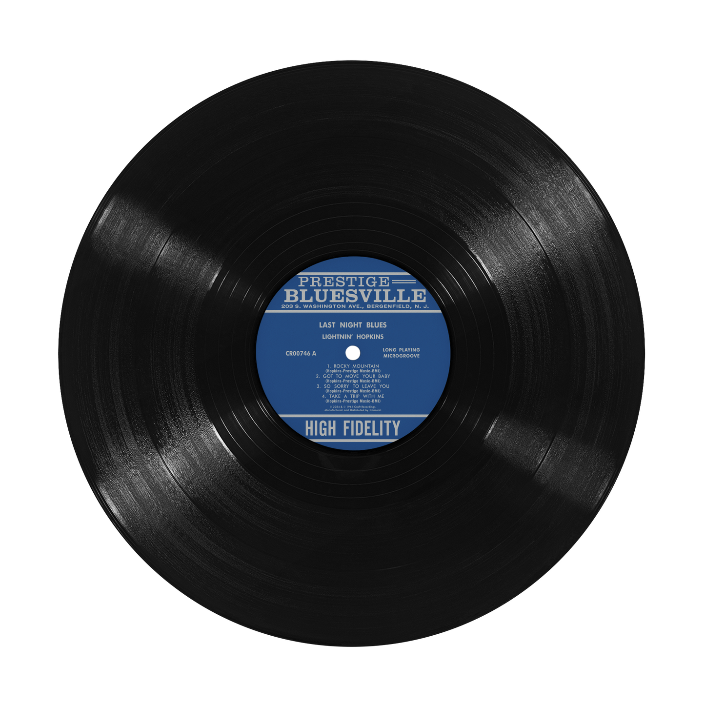 Last Night Blues (Bluesville Series) (LP) Vinyl Record