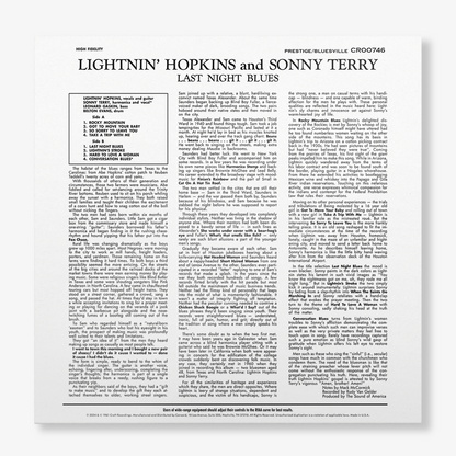 Last Night Blues (Bluesville Series) (LP) Vinyl Record
