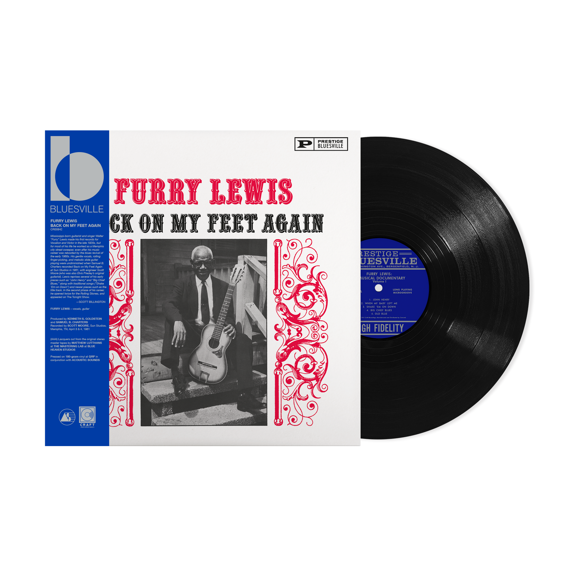 Back On My Feet Again (Bluesville Series) (180g LP) Vinyl Record
