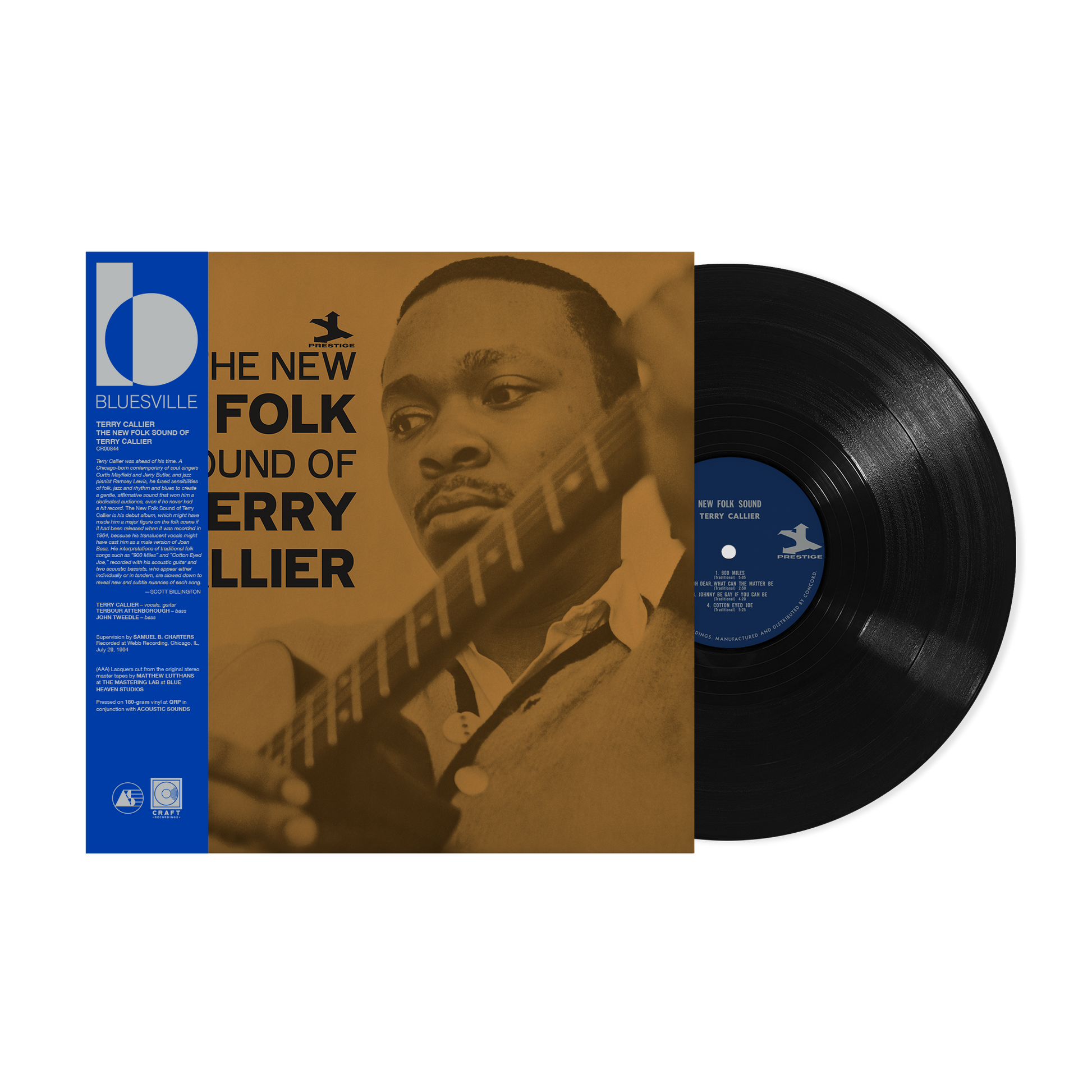 The New Folk Sound Of Terry Callier (Bluesville Series) (180g LP) Vinyl Record