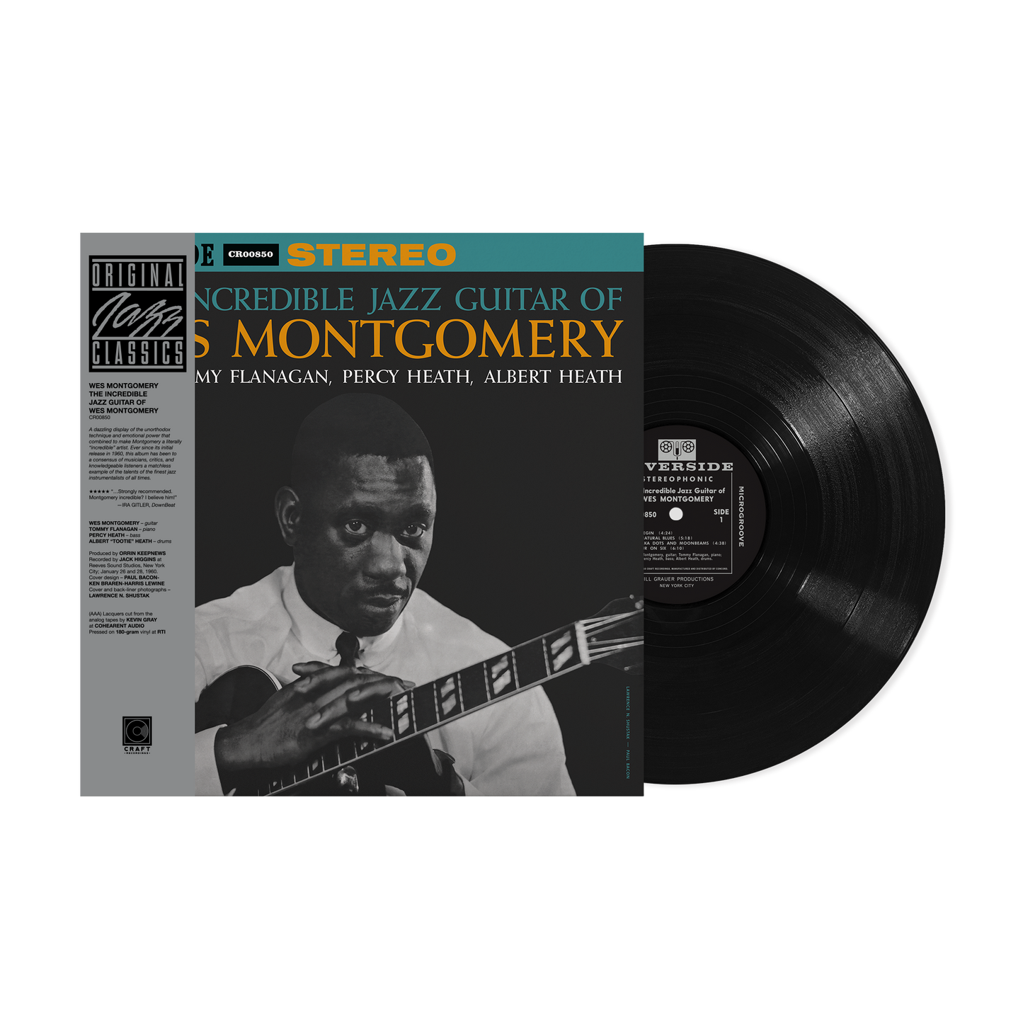 The Incredible Jazz Guitar Of Wes Montgomery (Original Jazz Classics Series) (180g LP) Vinyl Record