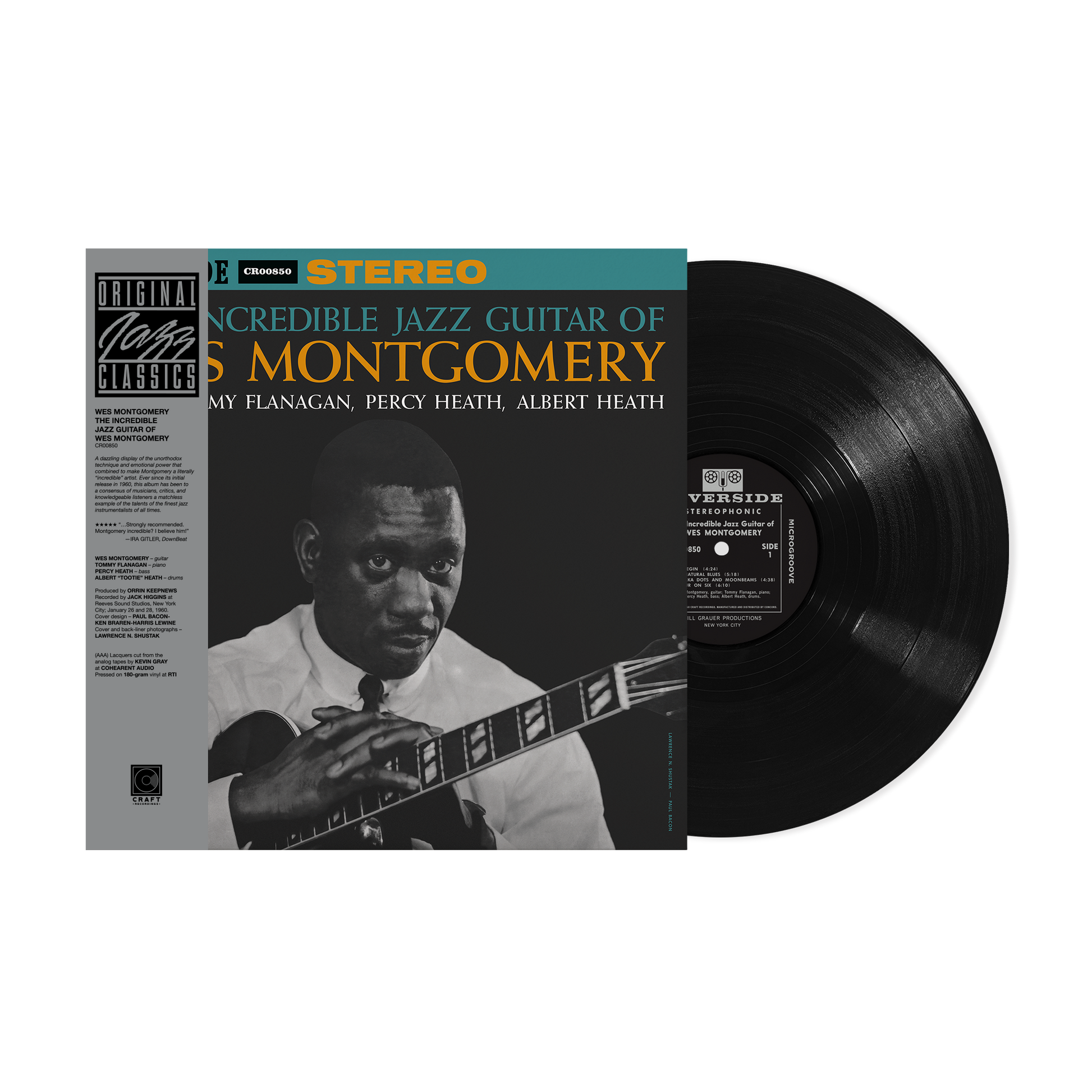 The Incredible Jazz Guitar Of Wes Montgomery (Original Jazz Classics Series) (180g LP) Vinyl Record